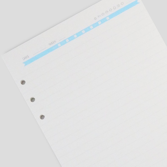 A5 BLUE PLANNER/ORGANIZER REFILL SET(3 PACK) - Picture 3 of 4